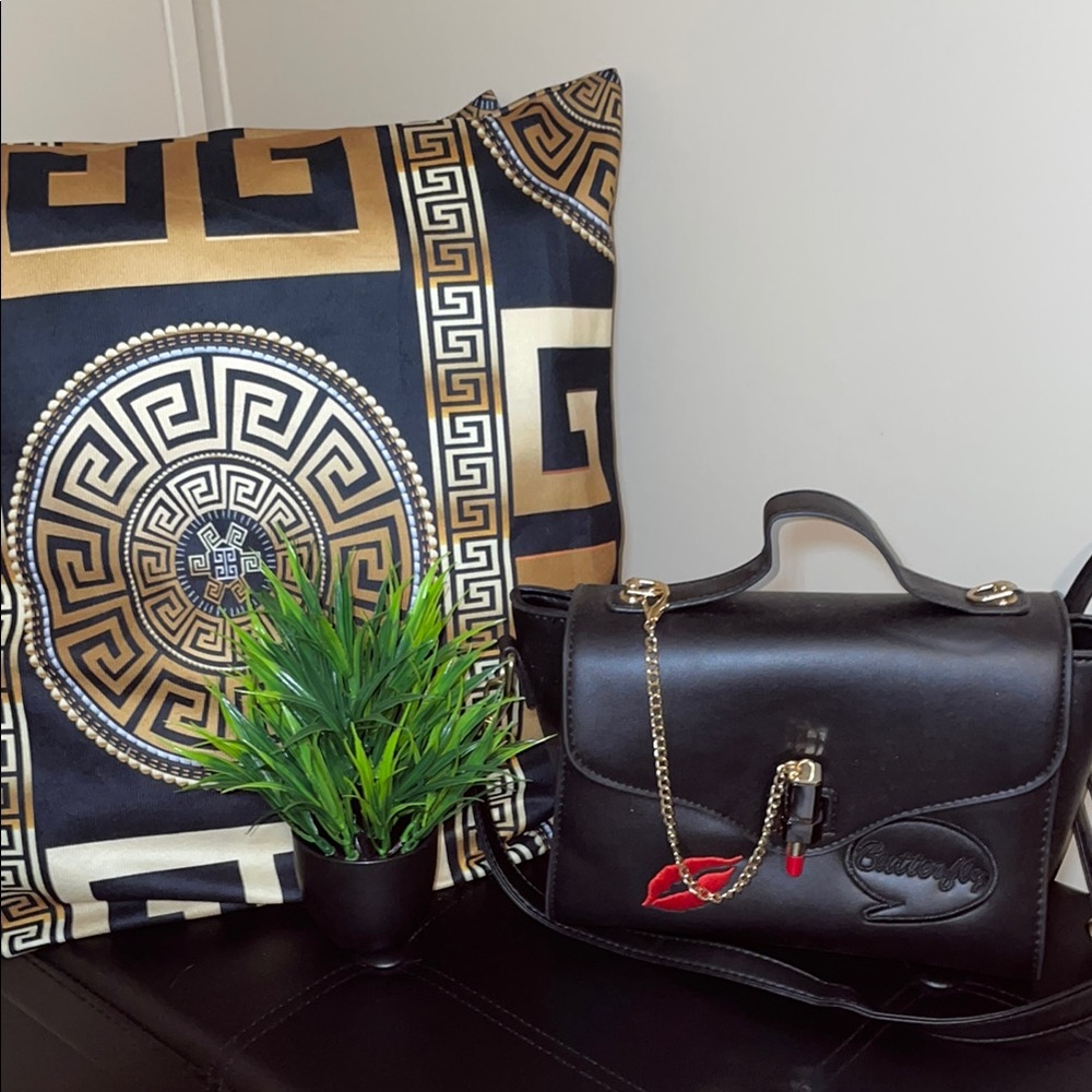 Black Leather Handbag